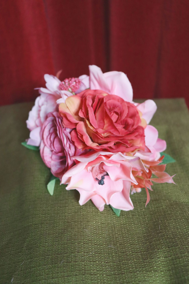 Hair flowers • XL • fall pink