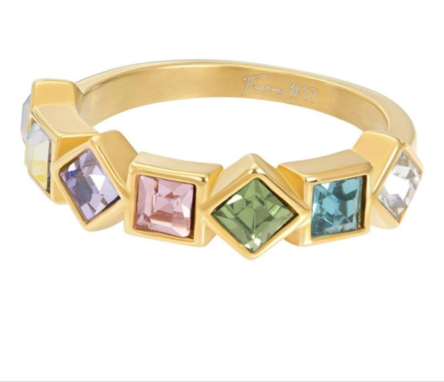 Bague Flourish acier inoxydable 