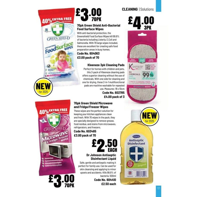 Kleeneze 3pk Cleaning Pads