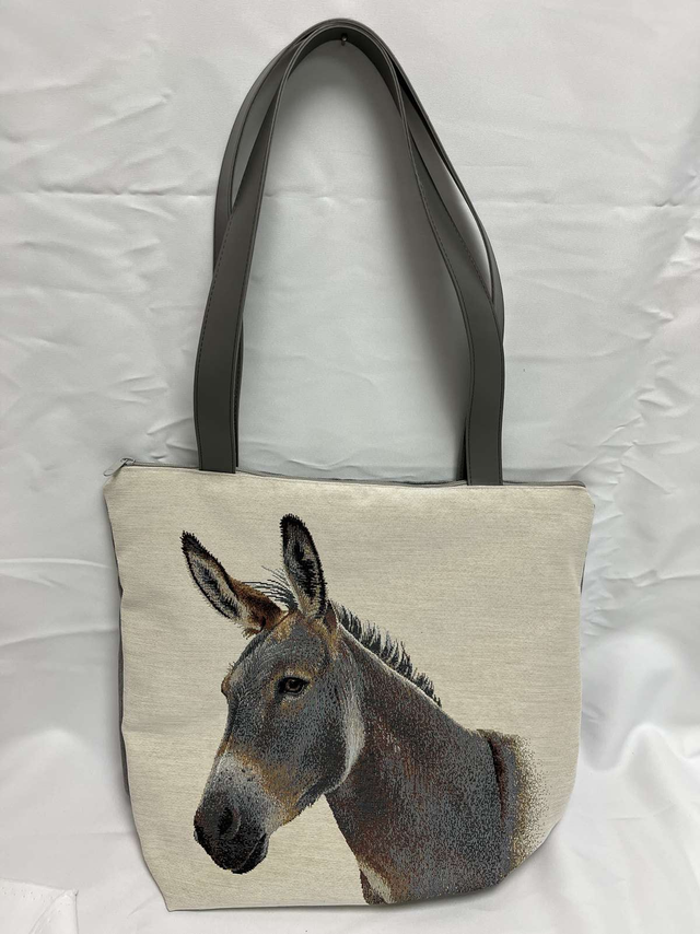 Sac jacquard âne