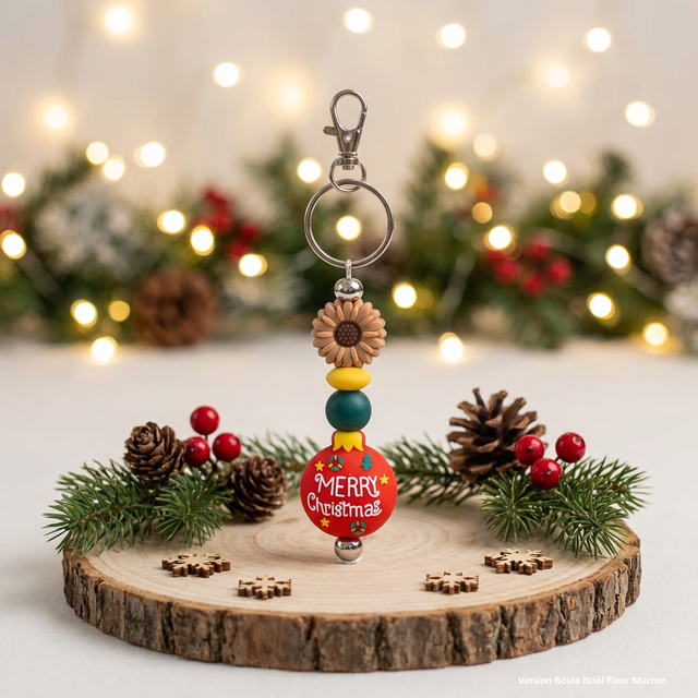 Porte-clé Noël - Boule