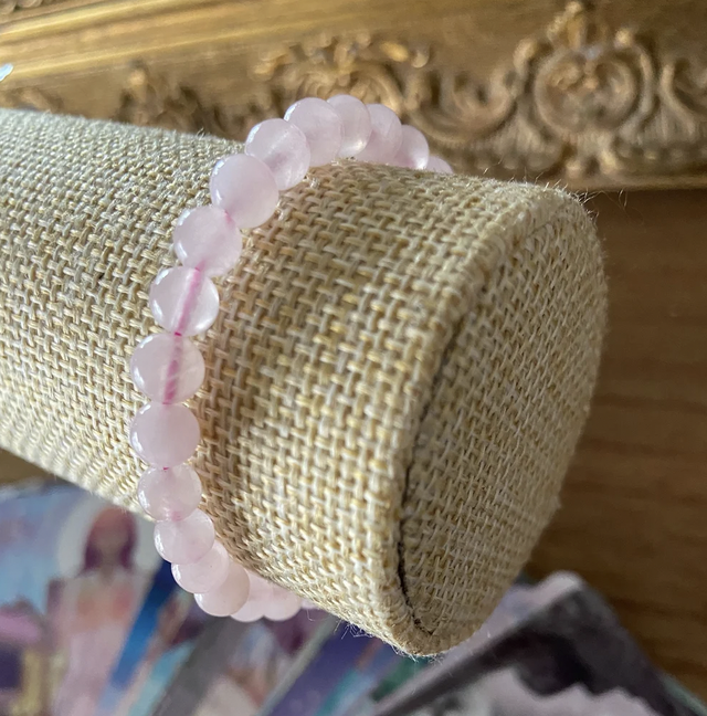 Bracelet Quartz rose - Ouverture du coeur et pardon