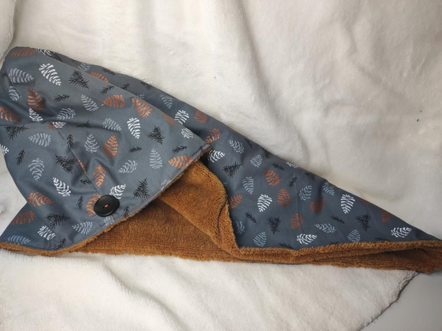 Ensemble visage et douche forêt de pins gris et camel