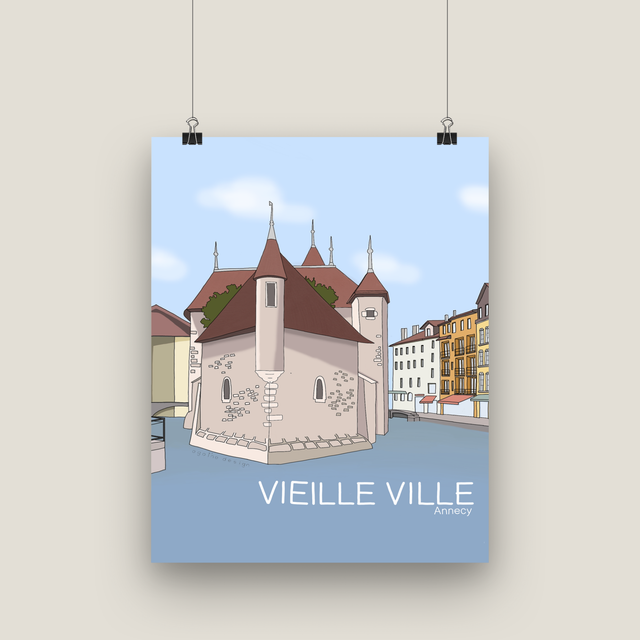 Affiche «  Vieille Ville » 