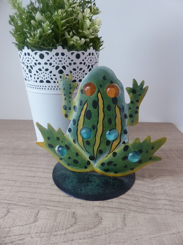 Bougeoir Photophore Grenouille en Métal – Charme Campagnard & Esprit Vintage