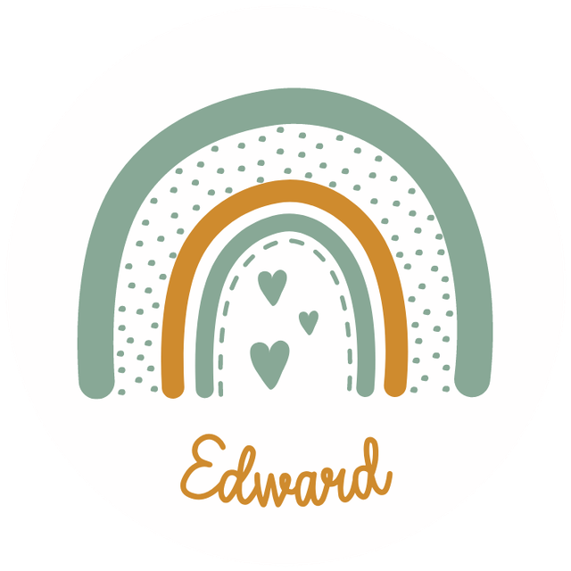 Lot de stickers papier &quot;Edward&quot; - Personnalisable