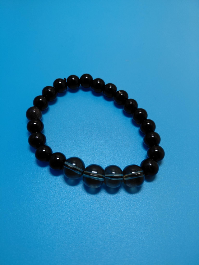 Smoky Quartz &amp; Blalck Obsidian 