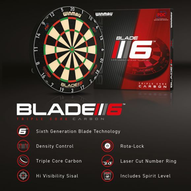 Winmau Blade 6 Triple Core Carbon 5023231013224