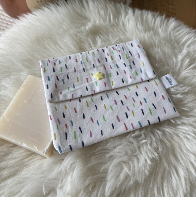 Pochette à savon « confettis»