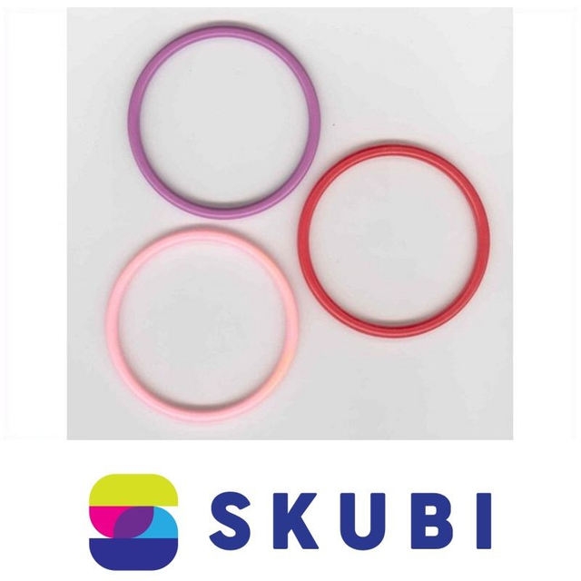 RETRO NÁRAMKY PLASTOVÉ - PEVNÉ, NEOHEBNÉ - 7.6 CM - SADA 3 KS (č. 178)