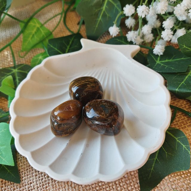 pierre roulée oeil de tigre 20 à 40mm