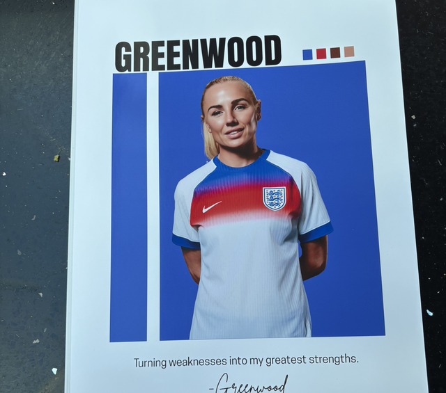 Alex Greenwood A4 Poster