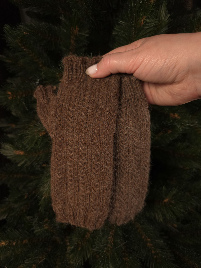 Mitaines fantaisie (marron)