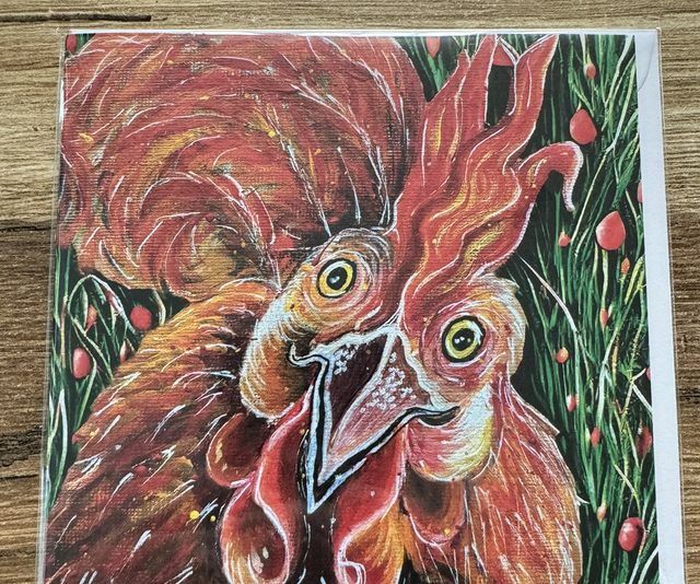 Cockerel Greetings Card