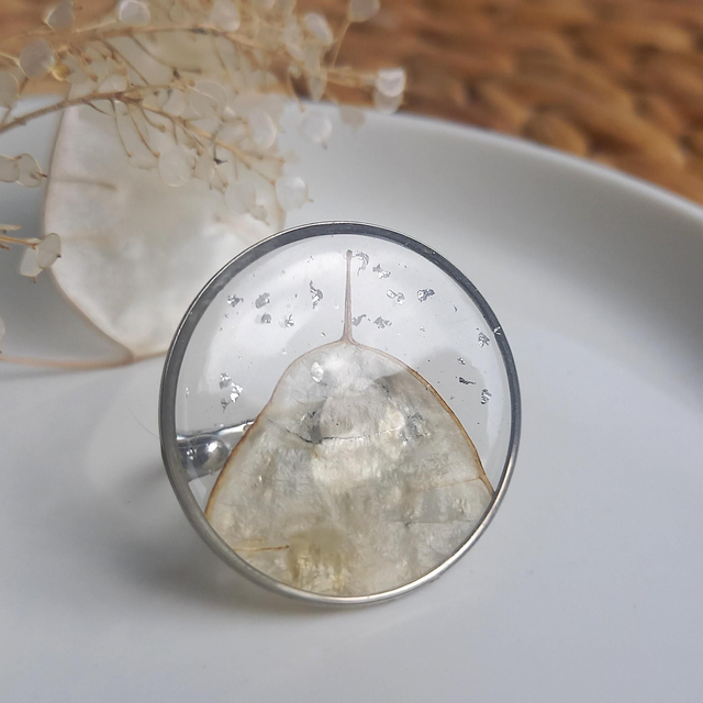 Bague argentée ◦ Lunaria 