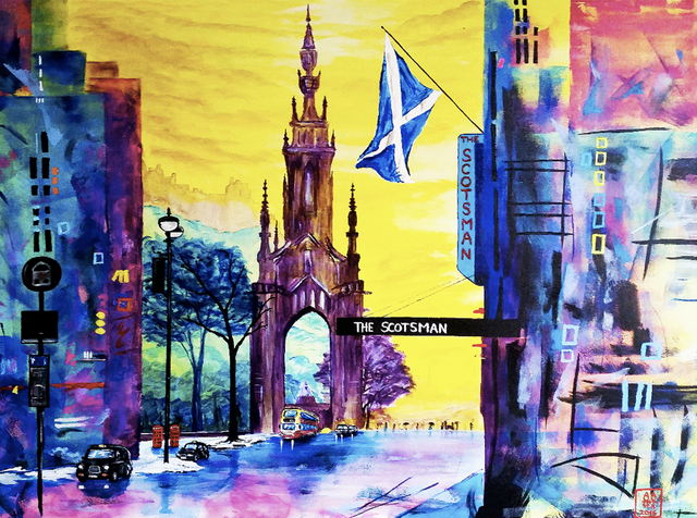 X4 Prints - Scott Monument, Edinburgh 8"x10" (£7.50 per unit)