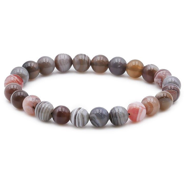 Bracelet Agate Bostwana 6mm