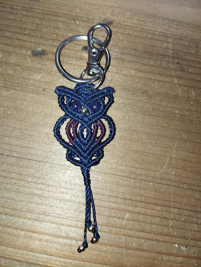 Porte clé Chouette Améthyste 