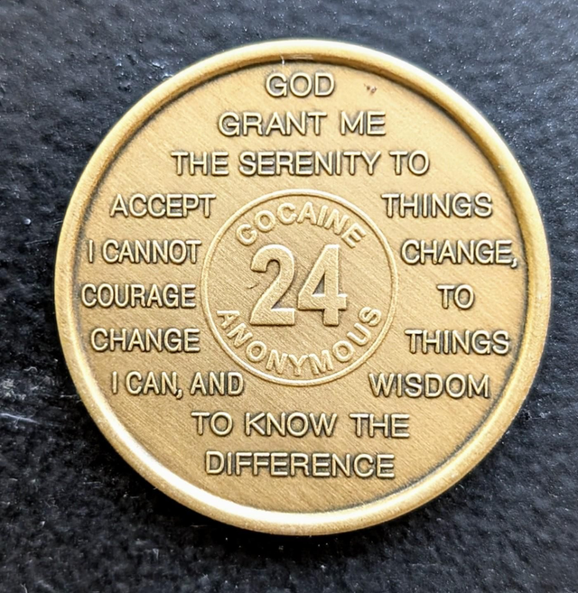 24 jaar metal coin 