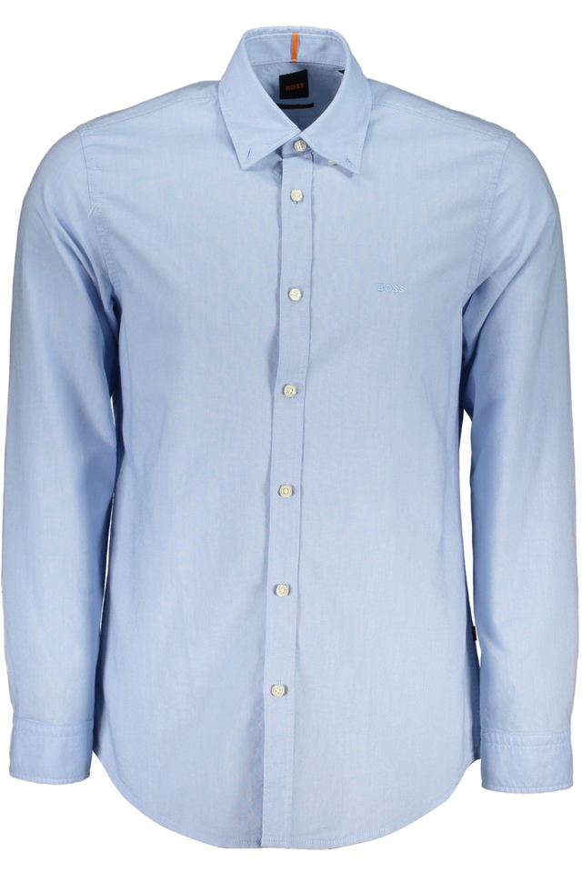 HUGO BOSS CAMICIA MANICHE LUNGHE UOMO AZZURRO