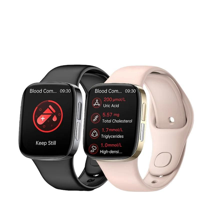 Smartwatch JL08, Medical Grade, 1,72 pollici, glucometro  call, assistente vocale,  ECG+PPG, pressione Sanguigna,  monitoraggio della salute.