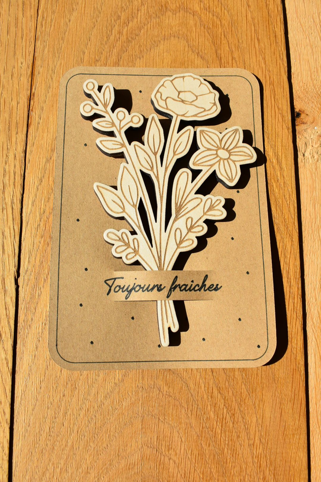 Bouquet de jasmin en bois