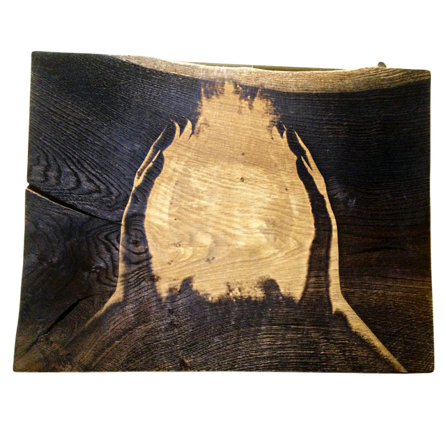 &quot;Energy Hands&quot; - Wood Art  Engraving