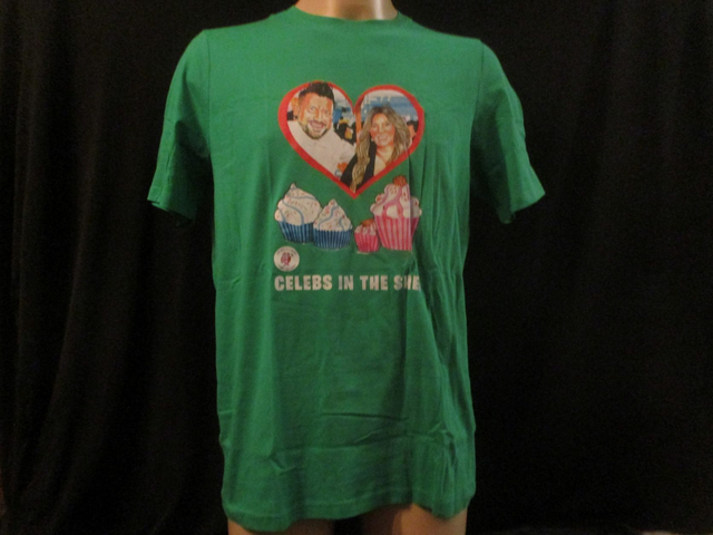 Joe Sealey &amp; Nicole Sealey Picture T-Shirt ADULT COTTON UNISEX GREEN (Large) Top