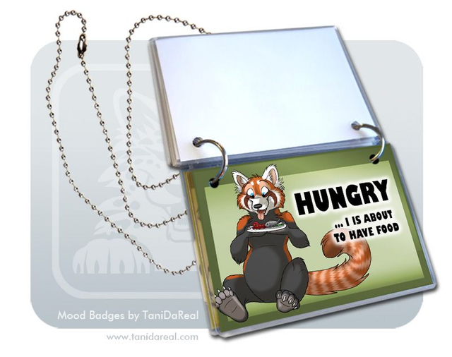 Mood Badges SET RED PANDA