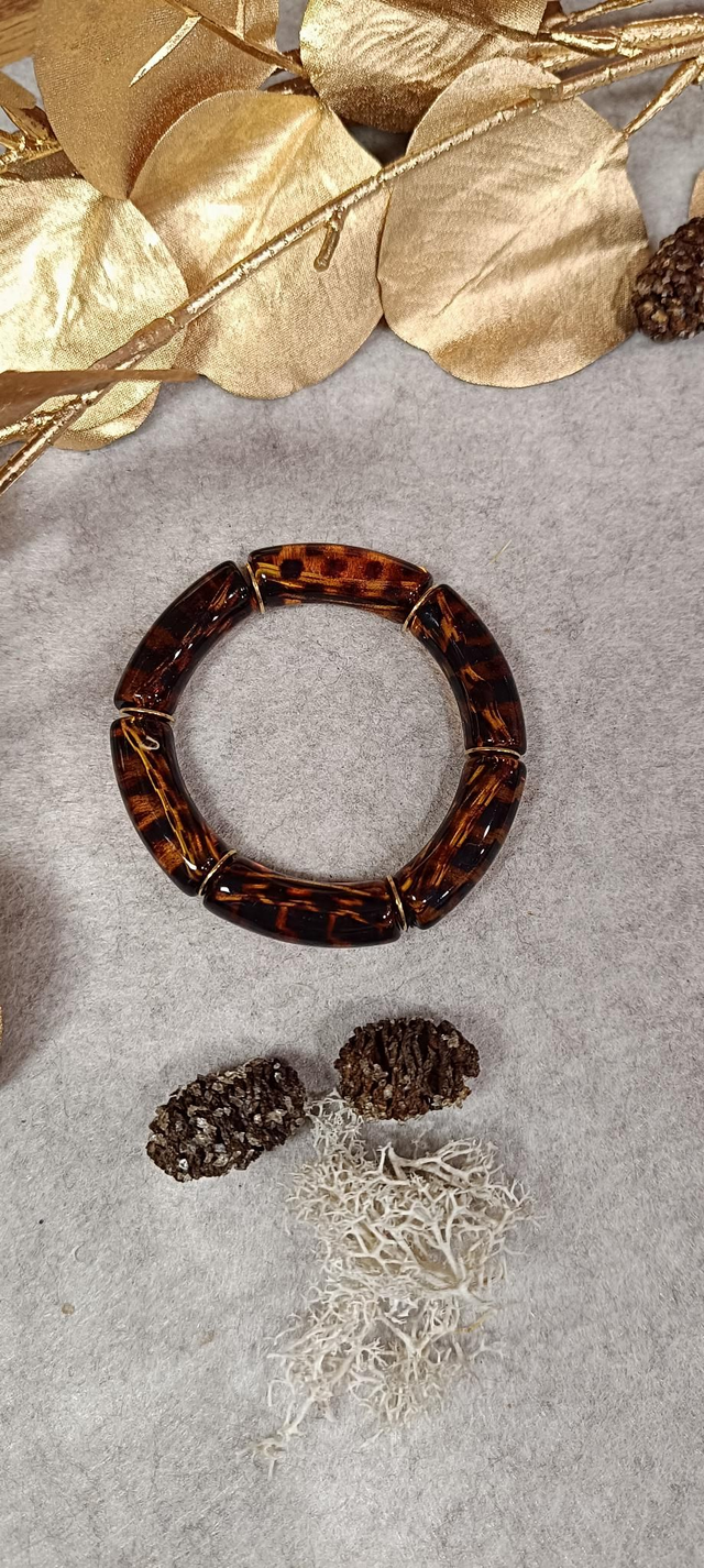 Bracelet perles léopard tortoise