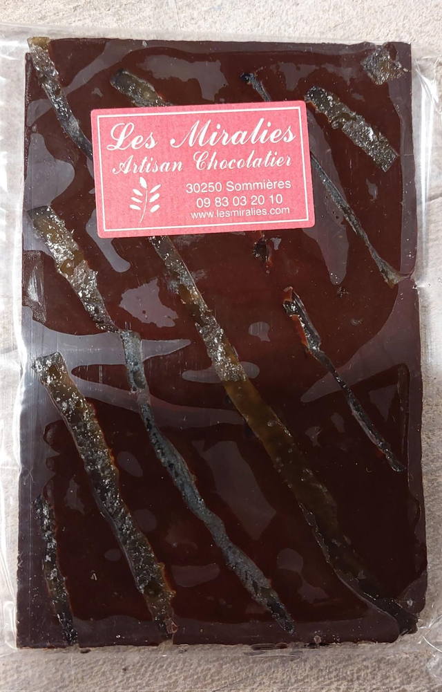 Tablette aux écorces de citron confites