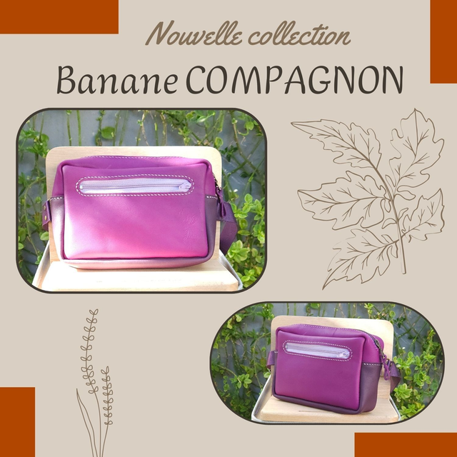 Sacoche Banane Compagnon - Violet clair