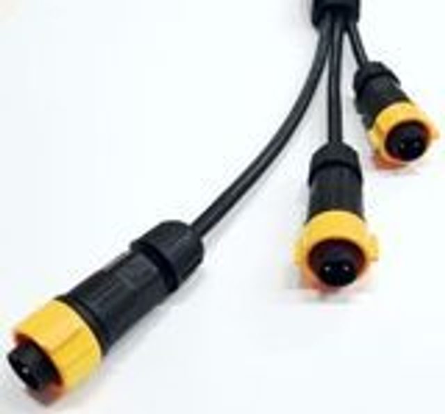 Smart-TEX Collecteur Santi Yx3 pour l’alimentation des vêtements chauffants - femelle, mâle, mâle, mâle