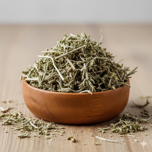 Bijvoetkruid gesneden