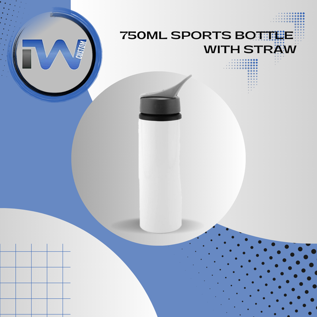 Sports Bottle with Straw 750ml