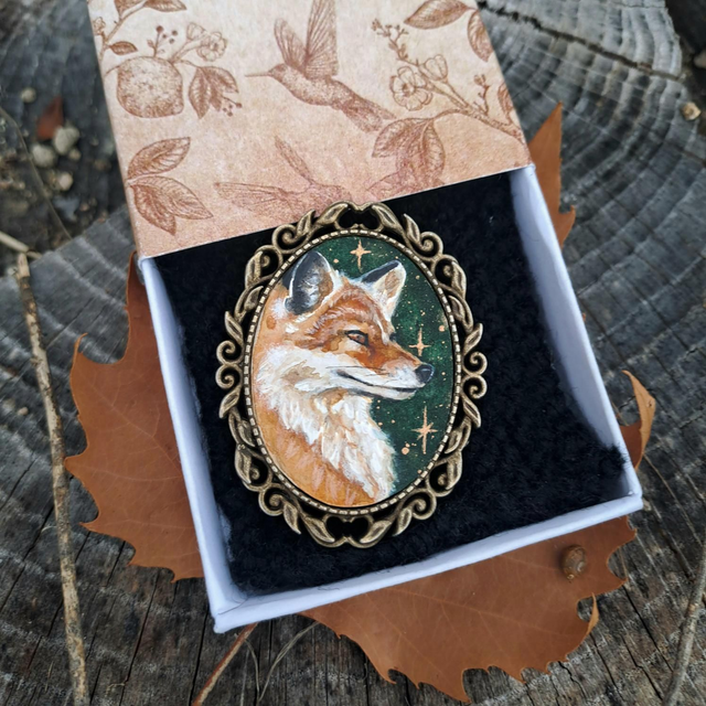 Broche Renard Ambredor 