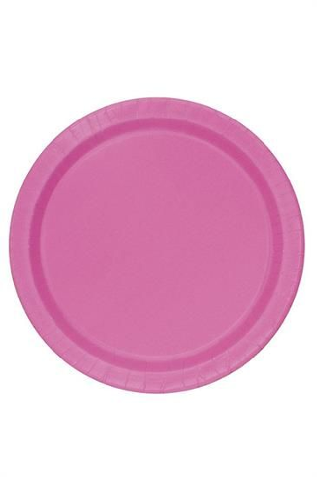 PIATTO IN CARTA HOT PINK CM 22