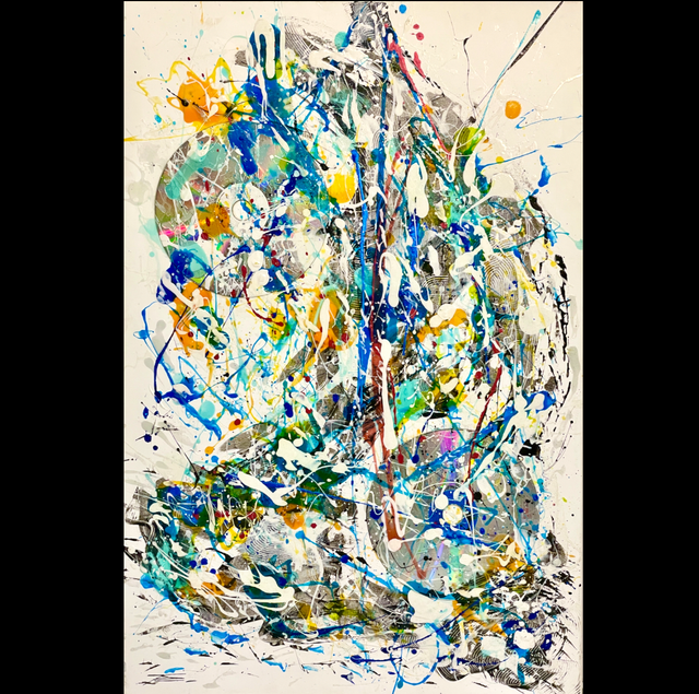 Laser Disk Boat - 80x120cm - 2014