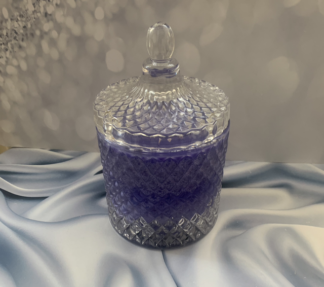 Large Glass Candle - Lemon &amp; Lavender