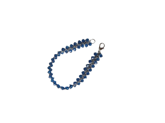 ✨ Bracelet "Rivière de Cristal" – Bleu Capri ✨