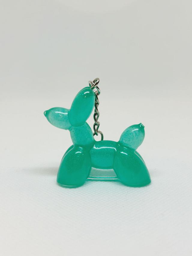 Porte-clé chien ballon