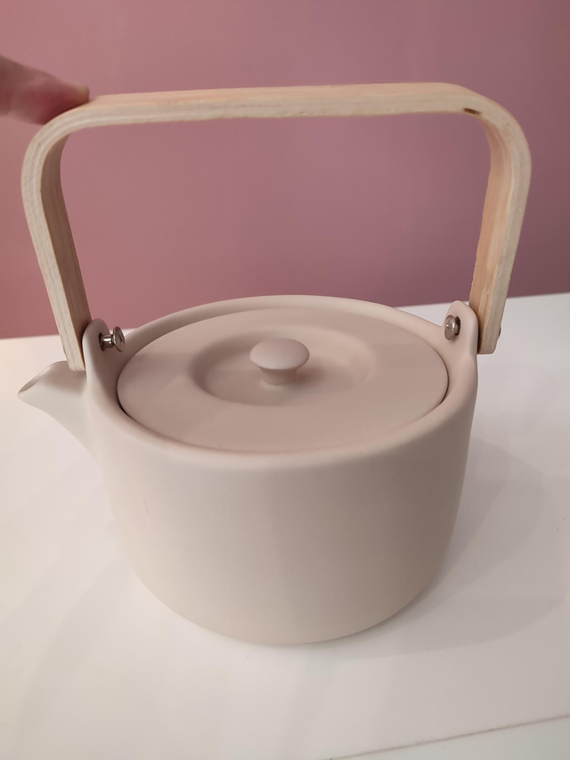 Théière en Grès beige