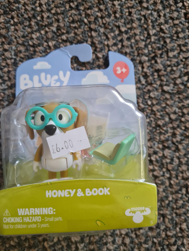 BLUEY- HONEY AND BOOK