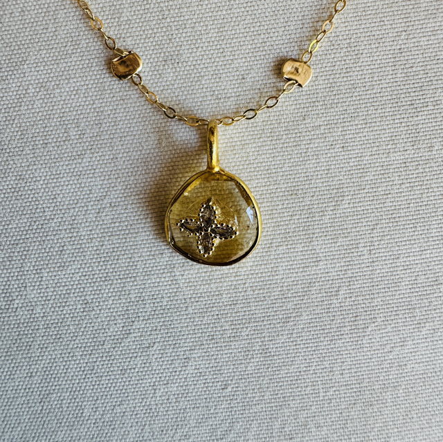 Collier Éclats Citrine