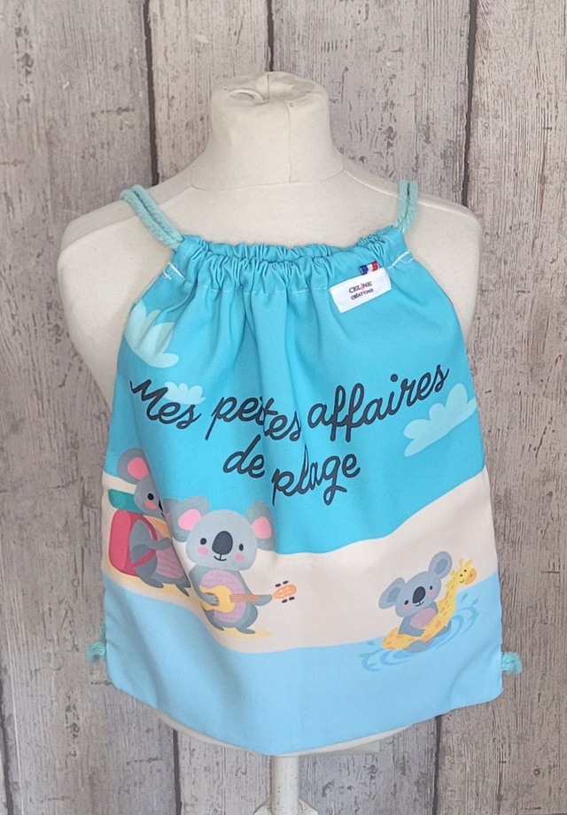 Sac de plage enfant - Sac à dos coulissant 