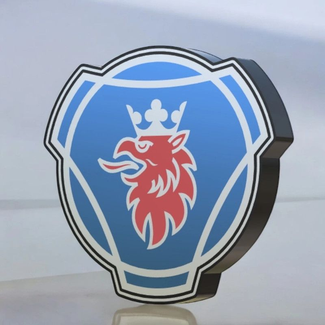 Lampe 3D Scania LED - L’emblème du transport en lumière ! 