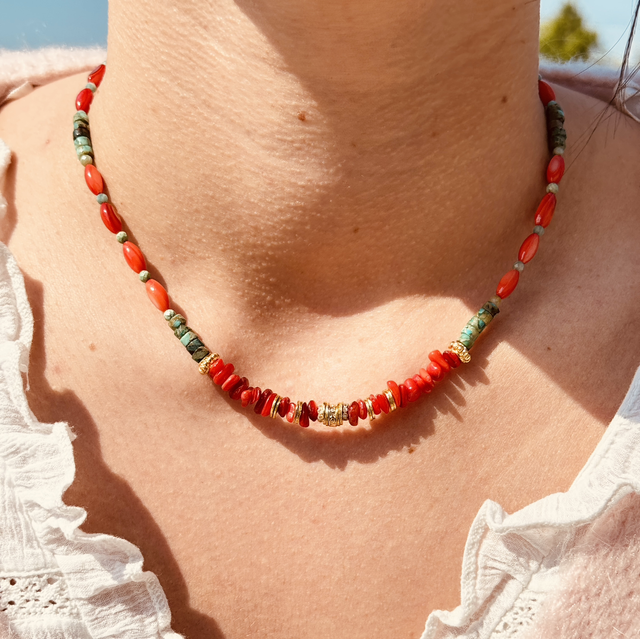 Collier coquillages gouemon 