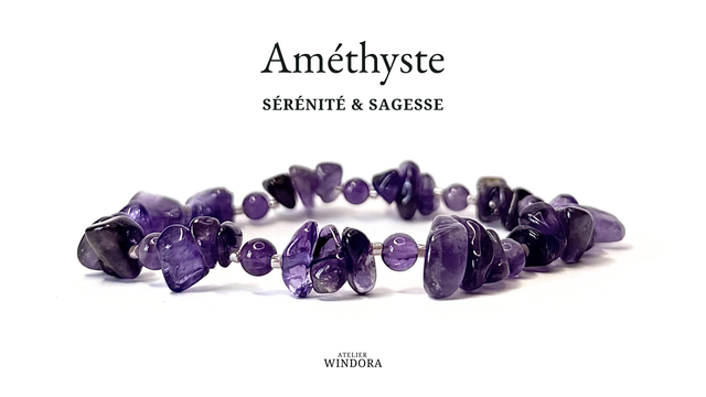 Bracelet | Améthyste - Reliefs (A)