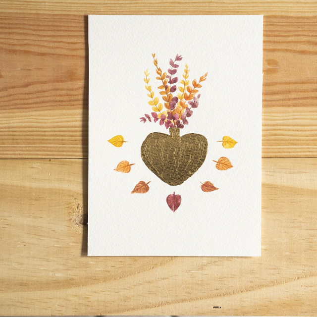 Aquarelle - bouquet d&#039;eucalyptus coloré