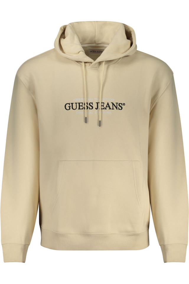 GUESS JEANS FELPA SENZA ZIP UOMO BEIGE